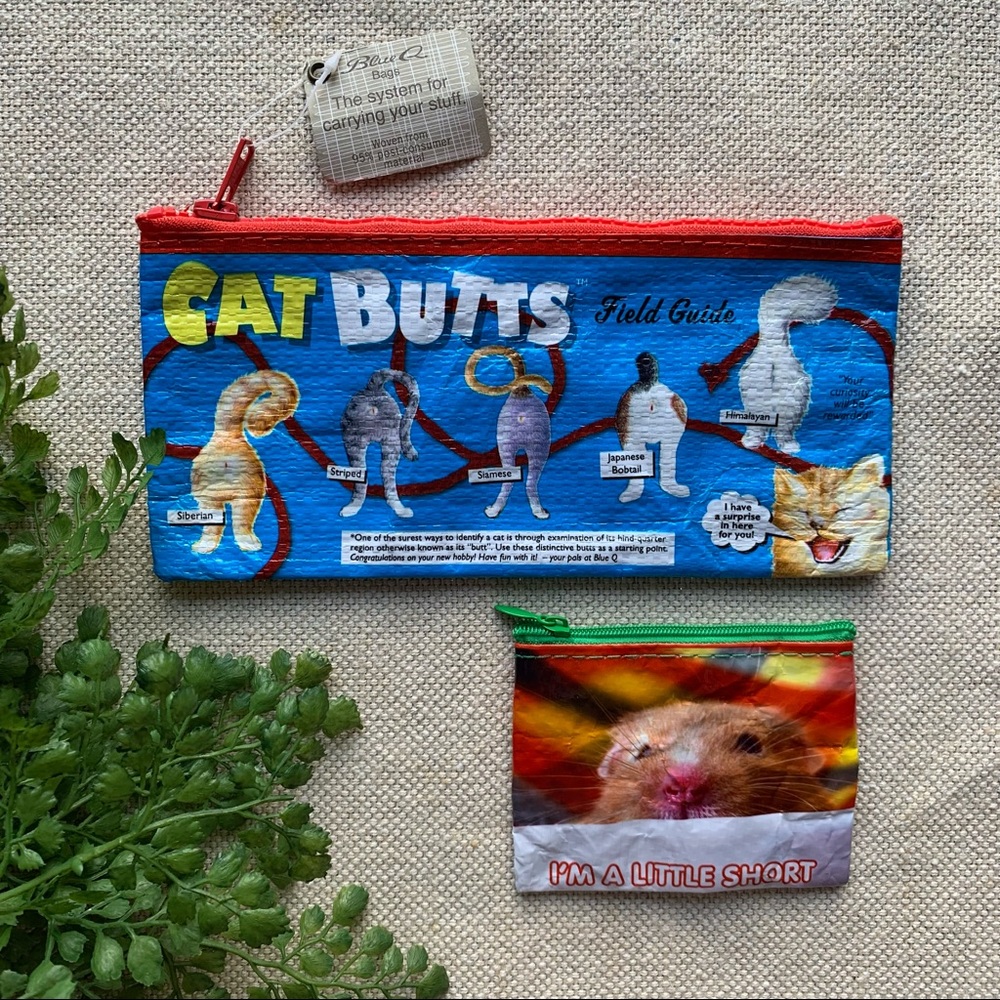Funny Zipper Pouches Made From Recycled Materials